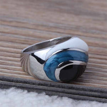 Top Quality Stainless Steel Multi-Color Enamel Women's Cocktail Finger Rings Charm Nice Fashion Jewelry New 2016 Size 6-11(A569)